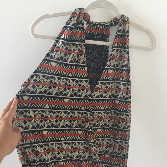 Lucky Brand Faux Wrap Patterned Tank Top - Picture 6 of 8